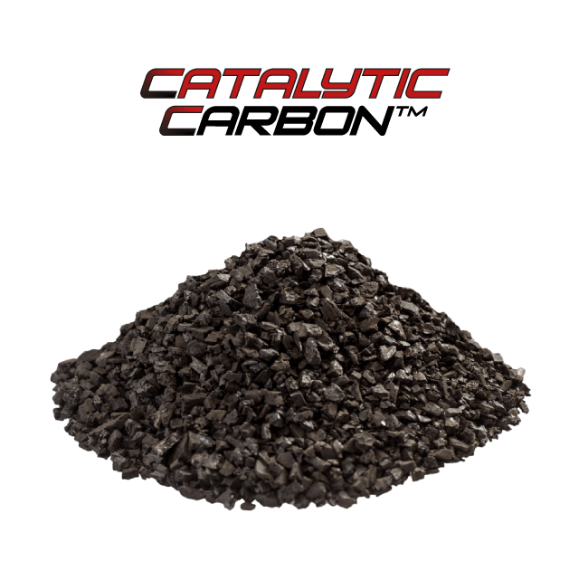 Granulado de Catalytic Carbon, carbón activado con recubrimiento catalítico