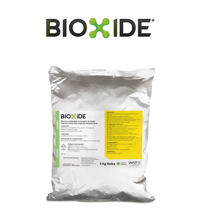 Bolsa de 5 kg de Bioxide de Watch Water, biocida verde y surfactante